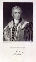 William Pitt Amherst, Earl Amherst of Arracan (1773-1857), engraved by Samuel Freeman (1773-1857), 1829